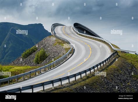 Atlantic Ocean Road Norway Stock Photo Alamy