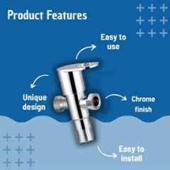 Buy Zap Geo Brass Chrome Finish Way Angle Valve Online At Price