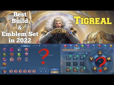 Tigreal Best Build Emblem Set Top Global Build 2022 MLBB YouTube