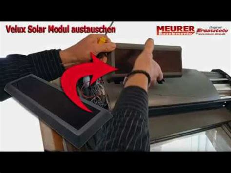 Solarmodul Austauschen Bei Velux Ssl Solar Rollladen V Youtube