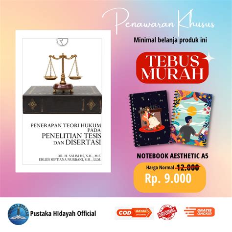 Jual Buku Penerapan Teori Hukum Pada Penelitian Tesis Dan Disertasi