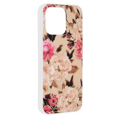 Husa Pentru IPhone 15 Pro Max Techsuit Marble Series Mary Berry Nude PrimeShop Ro