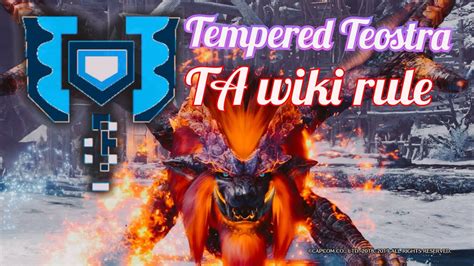 MHW I滅日 歴戦テオテスカトル チャージアックス ソロ 3 48 05 TA wiki rule Tempered