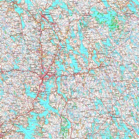 Jyväskylä 1:250 000 (N4R) map by MaanMittausLaitos | Avenza Maps