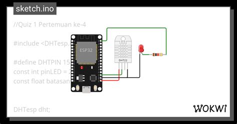 Esp Dht Dan Led Wokwi Esp Stm Arduino Simulator