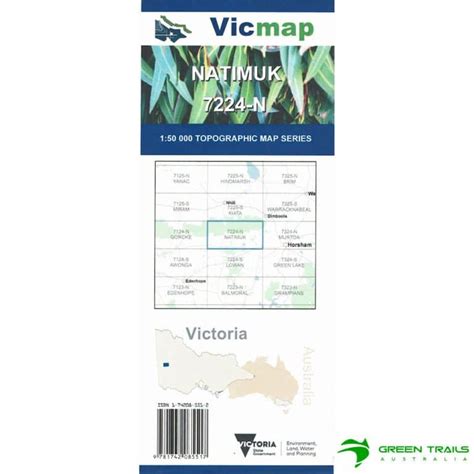 Vicmap Natimuk 7224 N 50k Topographical Map 3rd Edition