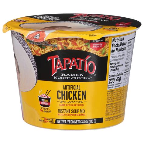 Tapatio Spicy Chicken Ramen Noodle Soup Bowl Shop Soups Chili At H E B