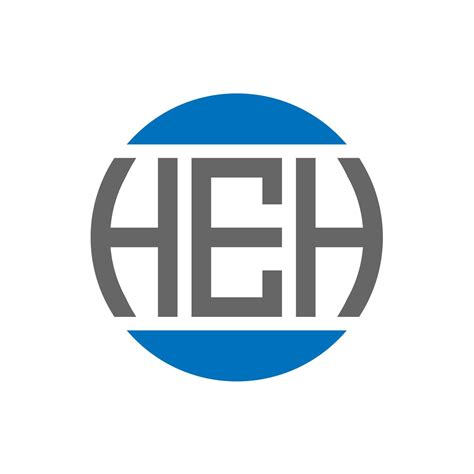 heh letter logo design  white background heh creative initials