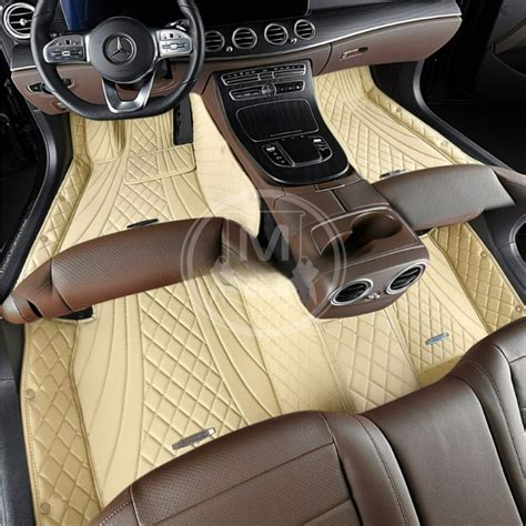 Shop Beige Diamond Car Floor Mat Online | Manicci