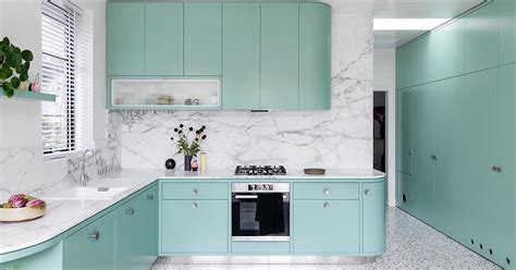 Descubrir 91+ imagen pastel green kitchen cabinets - Abzlocal.mx