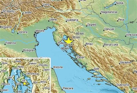 Zemljotres jačine 5 2 po Richteru uzdrmao hrvatski otok Krk MZ Lukavica