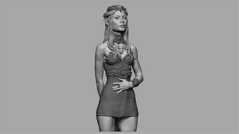 Stl File Female Elf Bust ♀️・3d Printer Model To Download・cults