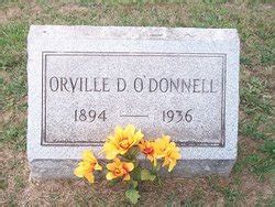 Orville Daniel O Donnell 1894 1936 Mémorial Find a Grave