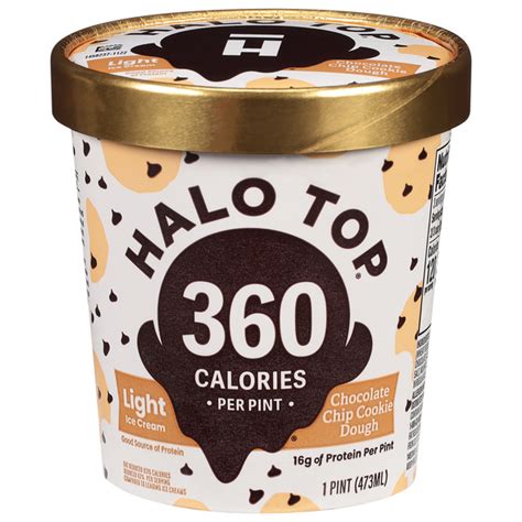 Save On Halo Top Light Chocolate Chip Cookie Dough Ice Cream Order