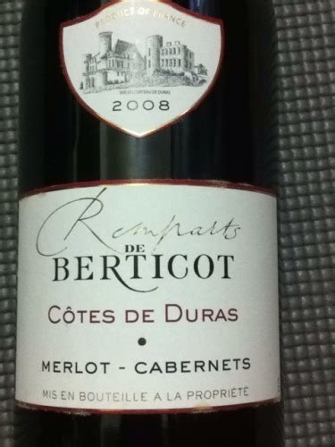 Berticot Remparts De Berticot Merlot Cabernets Vivino US