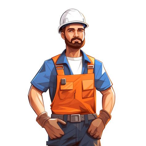 Premium Vector Construction Worker Cartoon Nbkomputer