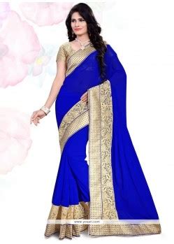 Buy Resplendent Faux Georgette Classic Designer Saree Designer Sarees