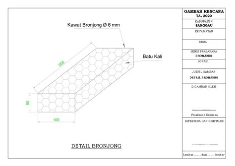 Infrastruktur Perdesaan Desain Dan Rab Pemasangan Bronjong