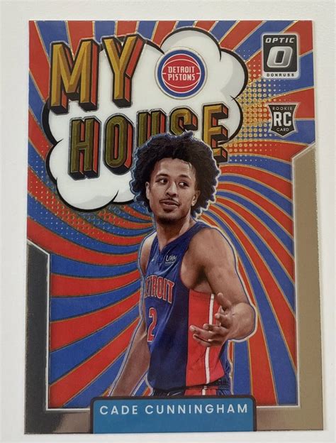 Donruss Optic Cade Cunningham My House Rookie Rc Detroit