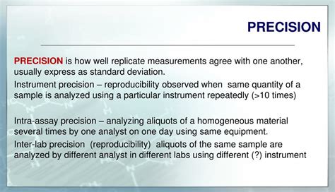 Ppt Lecture 13 Quality Assurance Method Validation Powerpoint