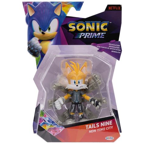 Sonic Prime Cm Tails Nine Action Figure Smyths Toys Uk