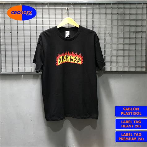 Jual NEW STATES APPAREL KAOS BAND SKEGSS T SHIRT BLACK HEAVYWEIGHT