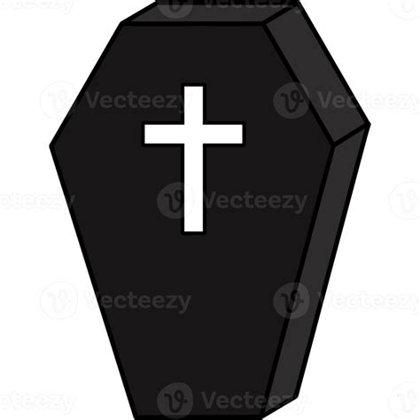 Caixão Preto Com Cruz 15327756 Png