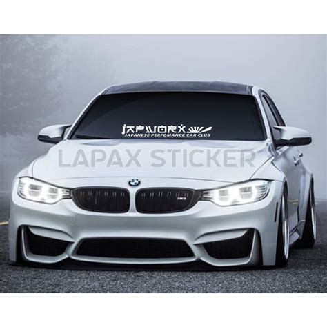 Jual Stiker Kaca Mobil Japworx Cutting Sticker Kaca Mobil Shopee