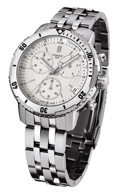 Image Watch Tissot PRS 200 Quartz Chronograph Watch With Silver Dial