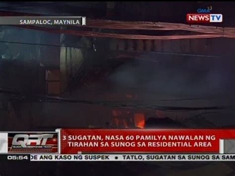 Qrt Sugatan Nasa Pamilya Nawalan Ng Tirahan Sa Sunog Sa