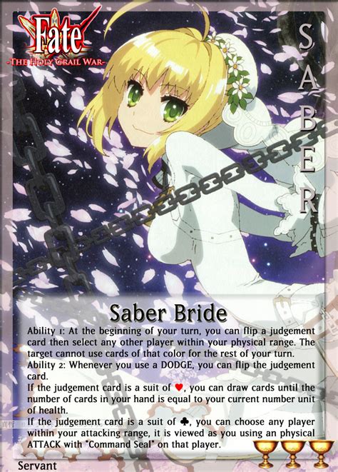 Saber Bride Fate The Holy Grail War Wiki Fandom