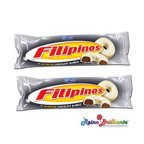 Reino Brilhante Filipinos Chocolate Branco 15x75g Bolachas Bolos