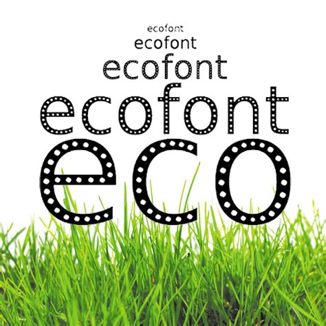 A Ecofont Possui Design - Ecofont - Ecologically Conscious Typeface - Design & Paper