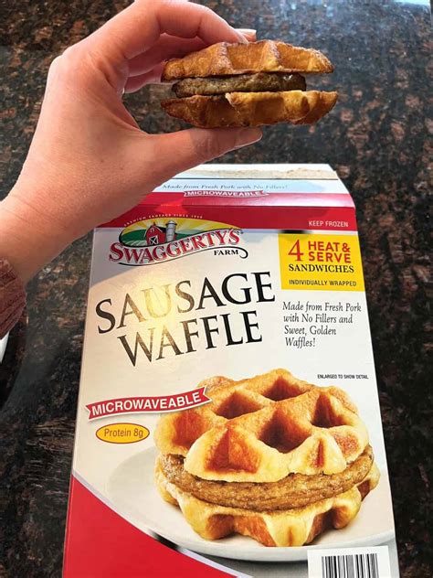 Air Fryer Frozen Sausage And Waffle Breakfast Sandwiches Melanie Cooks