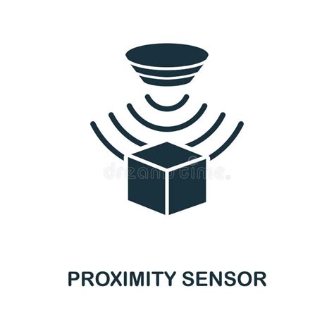 Proximity Sensor Icon Monochrome Style Design From Sensors Icon