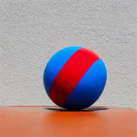 A Red Cube On Top Of A Blue Sphere Stable Diffusion