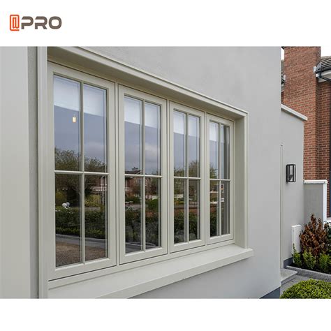 Impact Resistant Aluminum Casement Windows With Blinds Between Glass