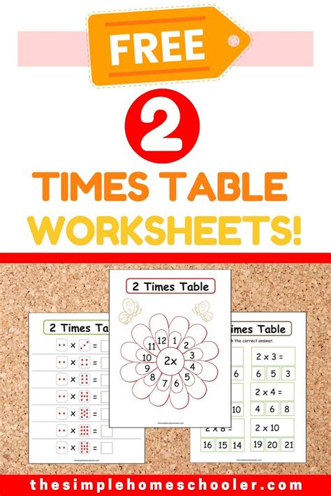 Terrific 2 Times Table Worksheet Packet Easy Print Artofit