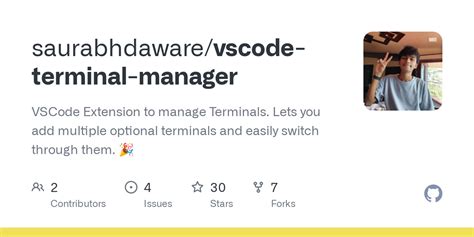 Github Saurabhdaware Vscode Terminal Manager Vscode Extension To Manage Terminals Lets You