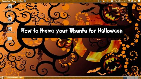 How To Theme Your Ubuntu For Halloween Youtube