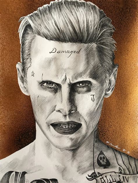 Jared Leto suicide squad Joker art by billyboyuk on DeviantArt