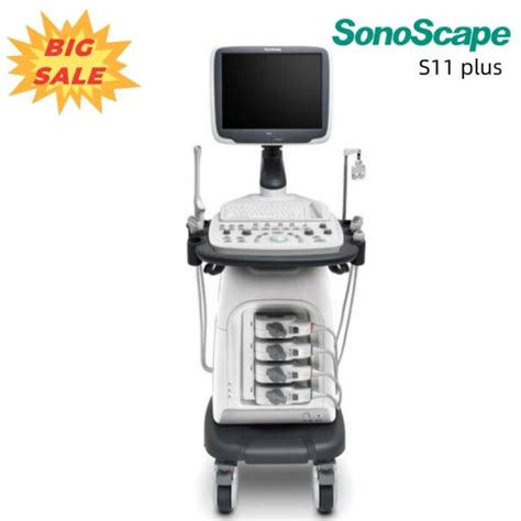 Sonoscape S11 Echocardiography System 3D 4D Trolley Color Doppler