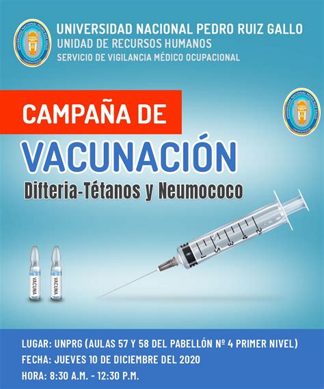 Campa A De Vacunaci N Contra La Difteria T Tanos Y Neumococo