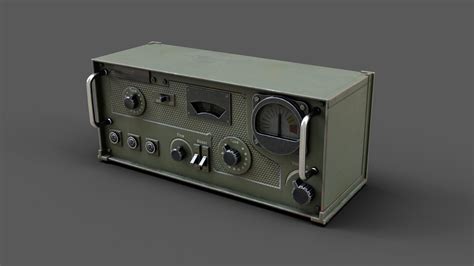 3d Ww2 Military Radio Pbr Turbosquid 2048062