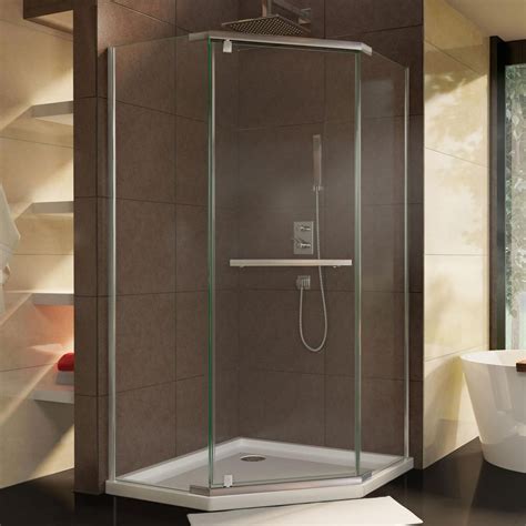 Dreamline Prism 38 18 In X 38 18 In X 72 In Pivot Shower Enclosure In Shower Enclosure