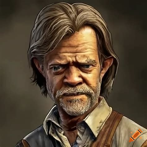 William H Macy As A Survivor In The Walking Dead Game