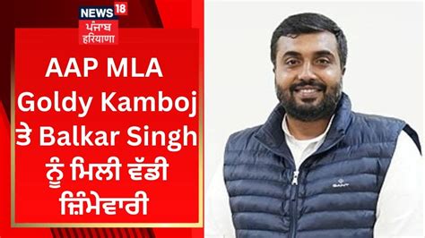 Aap Mla Goldy Kamboj ਤੇ Balkar Singh ਨੂੰ ਮਿਲੀ ਵੱਡੀ ਜ਼ਿੰਮੇਵਾਰੀ News18