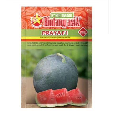 Jual Benih Semangka Praya F Gram Bintang Asia Shopee Indonesia