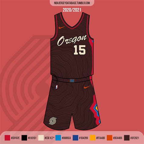 Nba Jersey Database Portland Trail Blazers City Jersey