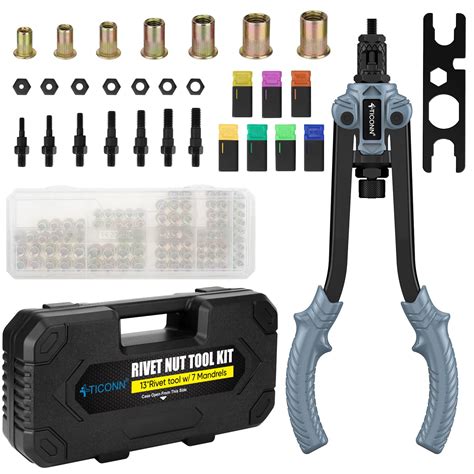 Buy TICONN Rivet Nut Tool Heavy Duty Rivet Kit With Metric SAE